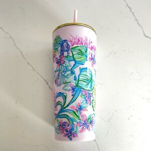 Lilly Pulitzer Double Wall Insulated 24oz Tumbler Mermaid In The Shade